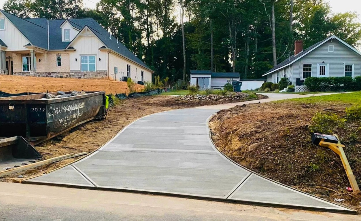 New concrete driveway installation in Compton, CA
